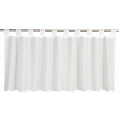 Elbersdrucke Effecto 00 Tenda bistrot Semitrasparente, 48 x 140 cm, Colore: Bianco Elbersdrucke Effecto 00 Tenda bistrot Semitrasparente, 48 x 140 cm, Colore: Bianco