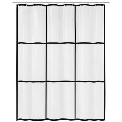 Kleine Wolke Tenda da doccia Peva Brooklyn trasparente, 180 x 200 cm Kleine Wolke Tenda da doccia Peva Brooklyn trasparente, 180 x 200 cm