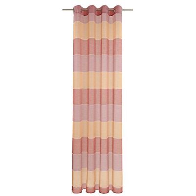 Deko Trends Tenda a Occhielli, Tessuto, Rosso, 245 x 144 cm Deko Trends Tenda a Occhielli, Tessuto, Rosso, 245 x 144 cm