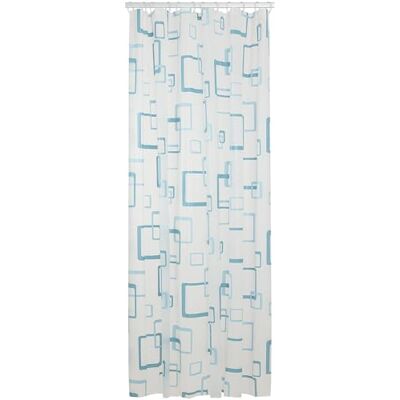 sealskin Retro Tenda da Doccia, PEVA, Blu, 180 x 200 cm sealskin Retro Tenda da Doccia, PEVA, Blu, 180 x 200 cm