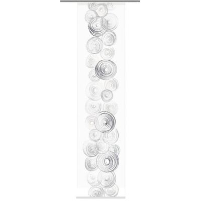 Home Fashion Circles Tenda a Pannello, Poliestere, Nero/Bianco, 245 x 60 cm Home Fashion Circles Tenda a Pannello, Poliestere, Nero/Bianco, 245 x 60 cm