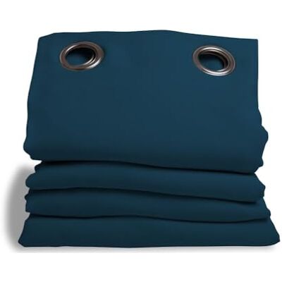 Moondream DecibelControl™ 3in1 Tenda antirumore Isolamento acustico Termico inverno+estate 100% oscurante Tecnologia brevettata Prodotto in UE Occhiello Blu MC56 135L x 250A cm Moondream DecibelControl™ 3in1 Tenda antirumore Isolamento acustico Termico inverno+estate 100% oscurante Tecnologia brevettata Prodotto in UE Occhiello Blu MC56 135L x 250A cm