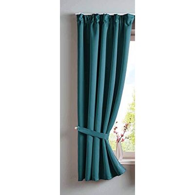 Gardinenbox Newyork 2020610 Tenda oscurante con passanti nascosti, 160 x 140 cm (altezza x larghezza), confezione da 1 tenda termica oscurante, fonoassorbente, ÖKOTEX con nastro arricciato, colore: Gardinenbox Newyork 2020610 Tenda oscurante con passanti nascosti, 160 x 140 cm (altezza x larghezza), confezione da 1 tenda termica oscurante, fonoassorbente, ÖKOTEX con nastro arricciato, colore:
