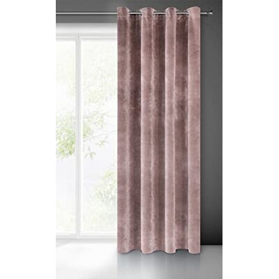 Eurofirany VILLA Tenda Oscurante con Occhielli 1 pz, Elegante, Tinta Unita, Soggiorno, Camera da Letto, Densità 290 g/m², 140x250 cm, Rosa Cipria Eurofirany VILLA Tenda Oscurante con Occhielli 1 pz, Elegante, Tinta Unita, Soggiorno, Camera da Letto, Densità 290 g/m², 140x250 cm, Rosa Cipria