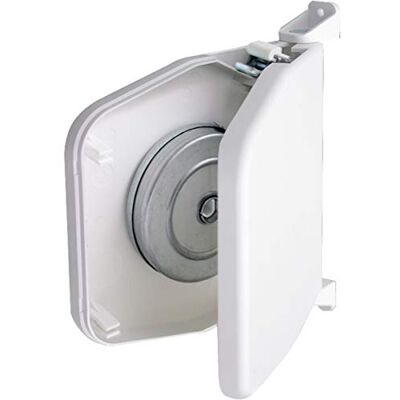 Schellenberg Avvolgitore Mini Bianco, Pieghevole Aperto, per tapparelle avvolgibili, spaziatura dei Fori 15,5 cm, Girevole a 180 Schellenberg Avvolgitore Mini Bianco, Pieghevole Aperto, per tapparelle avvolgibili, spaziatura dei Fori 15,5 cm, Girevole a 180