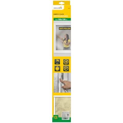 Schellenberg Zanzariera finestra Easy Click con vello di protezione dal polline 130 x 150 cm, semplice inserimento a scatto, facilmente sostituibile, bianco Schellenberg Zanzariera finestra Easy Click con vello di protezione dal polline 130 x 150 cm, semplice inserimento a scatto, facilmente sostituibile, bianco