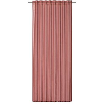 Elbersdrucke Tenda con passanti nascosti Air 06 rosso cognac semitrasparente, 255 x 140 cm, per soggiorno, camera da letto, cucina, corridoio, cameretta dei bambini Elbersdrucke Tenda con passanti nascosti Air 06 rosso cognac semitrasparente, 255 x 140 cm, per soggiorno, camera da letto, cucina, corridoio, cameretta dei bambini