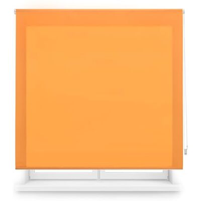 Blindecor Tenda traslucida su misura, tenda avvolgibile su misura, colore arancione, 95 x 250 cm (larghezza per altezza), dimensioni del tessuto, 92 x 245 cm, tende avvolgibili traslucide per finestre Blindecor Tenda traslucida su misura, tenda avvolgibile su misura, colore arancione, 95 x 250 cm (larghezza per altezza), dimensioni del tessuto, 92 x 245 cm, tende avvolgibili traslucide per finestre