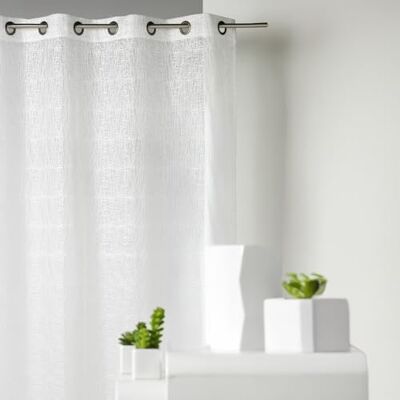 HomeMaison .com Tenda Ricamata, Effetto Organza, in Poliestere, 140 x 240 cm, Colore: Bianco HomeMaison .com Tenda Ricamata, Effetto Organza, in Poliestere, 140 x 240 cm, Colore: Bianco