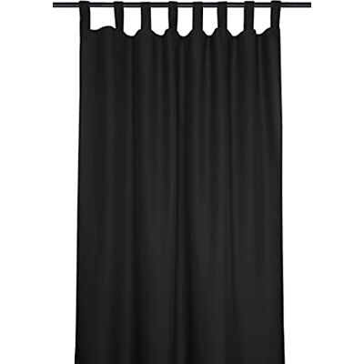 Stof Tenda Modello Nelson Nero 135 x 260 cm 100% poliestere Stof Tenda Modello Nelson Nero 135 x 260 cm 100% poliestere