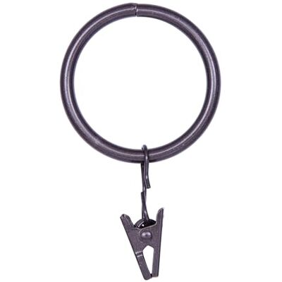Kenney , Anelli per tende in acciaio per aste da 1,5 a 1,9 cm di diametro, in bronzo lucidato a olio, confezione da 14 Kenney , Anelli per tende in acciaio per aste da 1,5 a 1,9 cm di diametro, in bronzo lucidato a olio, confezione da 14