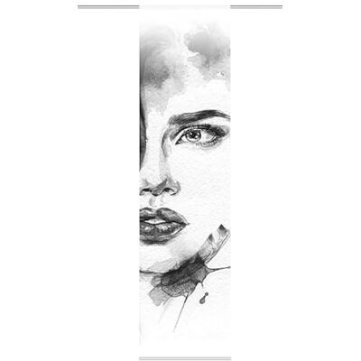 Home Fashion Face Right Tenda a Pannello, Poliestere, Grigio, 245 x 60 cm Home Fashion Face Right Tenda a Pannello, Poliestere, Grigio, 245 x 60 cm