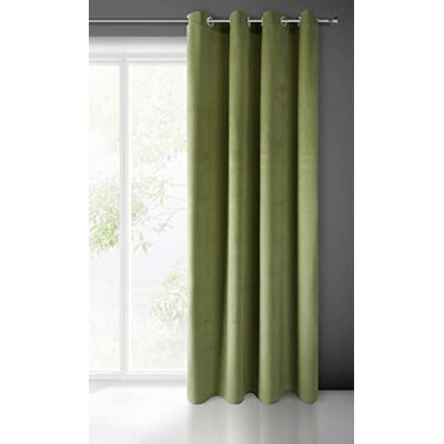 Eurofirany PIERRE Tenda in Velluto con Occhielli 1 Pz. Tenda Termica Isolante in Velluto, Opaca, Oscurante, Per cameretta, Soggiorno, 140x250 cm, Oliva Scuro Eurofirany PIERRE Tenda in Velluto con Occhielli 1 Pz. Tenda Termica Isolante in Velluto, Opaca, Oscurante, Per cameretta, Soggiorno, 140x250 cm, Oliva Scuro