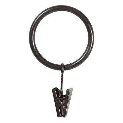 Kenney Anelli a clip per aste per tende da 2,5 cm a 3,8 cm, bronzo lucidato a olio, confezione da 14 Kenney Anelli a clip per aste per tende da 2,5 cm a 3,8 cm, bronzo lucidato a olio, confezione da 14