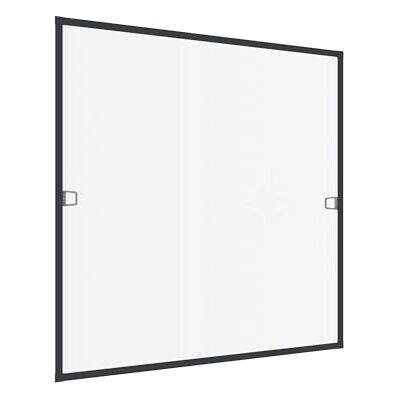 Windhager Zanzariera con telaio in alluminio, per finestre, ultra piatta, 120 x 150 cm, colore antracite, Windhager Zanzariera con telaio in alluminio, per finestre, ultra piatta, 120 x 150 cm, colore antracite,