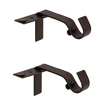 Kenney Fast Fit 5/8" Nessuna misura Staffe per tende di misura, bronzo strofinato olio Kenney Fast Fit 5/8" Nessuna misura Staffe per tende di misura, bronzo strofinato olio