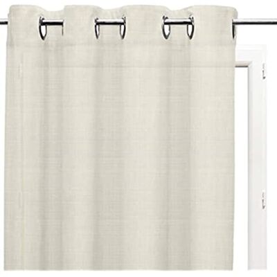 Soleil d'ocre , Tenda trasparente lino con occhielli 280x250 cm LINEN naturale Soleil d'ocre , Tenda trasparente lino con occhielli 280x250 cm LINEN naturale