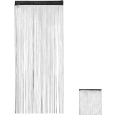 Relaxdays Tenda a Fili, Accorciabile, Set da 2, HxL: 90 x 245 cm, Porte e Finestre, Frange, Separé e Divisorio, Nero Relaxdays Tenda a Fili, Accorciabile, Set da 2, HxL: 90 x 245 cm, Porte e Finestre, Frange, Separé e Divisorio, Nero
