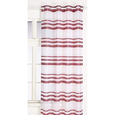 HomeMaison 09372-8-AL Home Maison-Tenda Dritta, in stamigna a Righe Orizzontali con Occhielli, 140 x 240 cm, Bois de Rose/Argent, 140 x 240 HomeMaison 09372-8-AL Home Maison-Tenda Dritta, in stamigna a Righe Orizzontali con Occhielli, 140 x 240 cm, Bois de Rose/Argent, 140 x 240