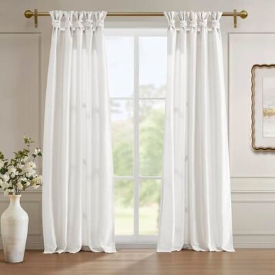 Madison Park Emilia Finestra Tenda a Pannello Bianco 241,3 cm Madison Park Emilia Finestra Tenda a Pannello Bianco 241,3 cm