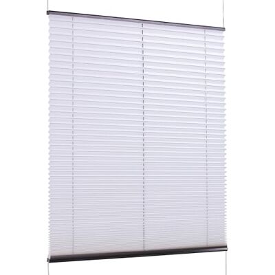 Khome K-Home Tenda plissettata Klemmfix, colore bianco, 95 x 210 cm (larghezza x lunghezza), design unico con incantevole effetto luminoso Khome K-Home Tenda plissettata Klemmfix, colore bianco, 95 x 210 cm (larghezza x lunghezza), design unico con incantevole effetto luminoso