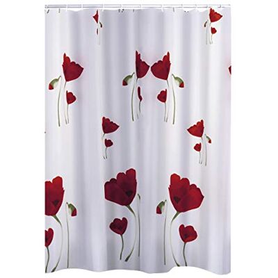 RIDDER 478000-350 Tenda per Doccia Papavero in Tessuto 180x200 cm RIDDER 478000-350 Tenda per Doccia Papavero in Tessuto 180x200 cm