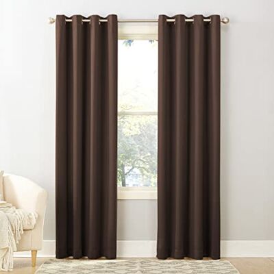 Sun Barrow Coppia di tende oscuranti totali, 137,2 x 241,3 cm, colore: cioccolato Sun Barrow Coppia di tende oscuranti totali, 137,2 x 241,3 cm, colore: cioccolato