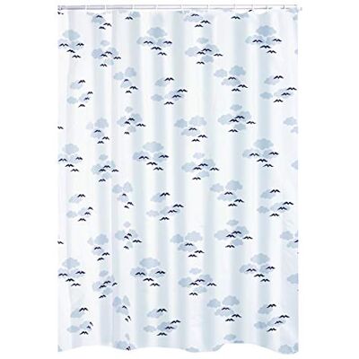 RIDDER 464630-350 Tenda Doccia 240 x 180 cm, con Occhielli, Colore: Blu RIDDER 464630-350 Tenda Doccia 240 x 180 cm, con Occhielli, Colore: Blu