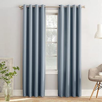 Sun Barrow Coppia di tende oscuranti totali, 137,2 x 241,3 cm, colore: blu vintage Sun Barrow Coppia di tende oscuranti totali, 137,2 x 241,3 cm, colore: blu vintage