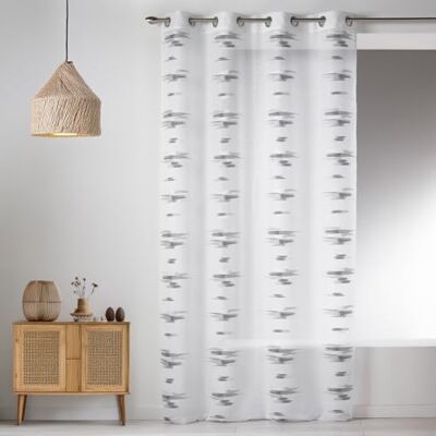 HomeMaison Home Maison-Tenda in Etamine Leggera 09352-8-AL Fili in Tessuto Jacquard con Occhielli, 140 x 260 cm, Grafite, 140 x 240 HomeMaison Home Maison-Tenda in Etamine Leggera 09352-8-AL Fili in Tessuto Jacquard con Occhielli, 140 x 260 cm, Grafite, 140 x 240