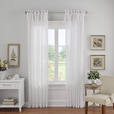 Elrene Tenda per Finestra a Pannello Singolo, Bianco, 132 x 274 cm Elrene Tenda per Finestra a Pannello Singolo, Bianco, 132 x 274 cm