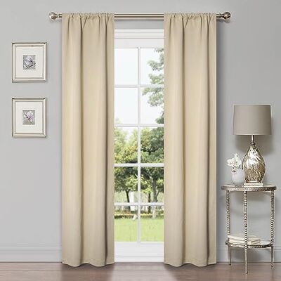 Superior Tende oscuranti, per oscuramento della stanza, camera da letto, accenti per finestre del soggiorno, blocco solare, termiche, classiche moderne, collezione Solid, set di 2 pannelli, tasca per Superior Tende oscuranti, per oscuramento della stanza, camera da letto, accenti per finestre del soggiorno, blocco solare, termiche, classiche moderne, collezione Solid, set di 2 pannelli, tasca per