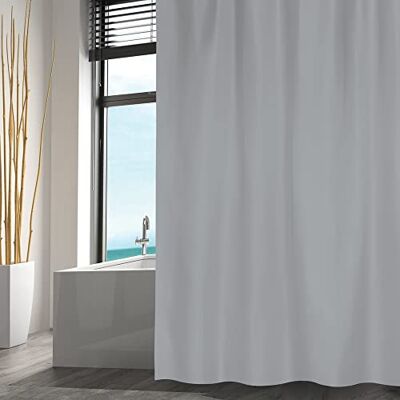 MSV Elegante tenda in poliestere per finestre, ideale per soggiorno o camera da letto, dimensioni 240 x 200 cm, grigio chiaro, stile moderno e chic per l'arredamento d'interni MSV Elegante tenda in poliestere per finestre, ideale per soggiorno o camera da letto, dimensioni 240 x 200 cm, grigio chiaro, stile moderno e chic per l'arredamento d'interni