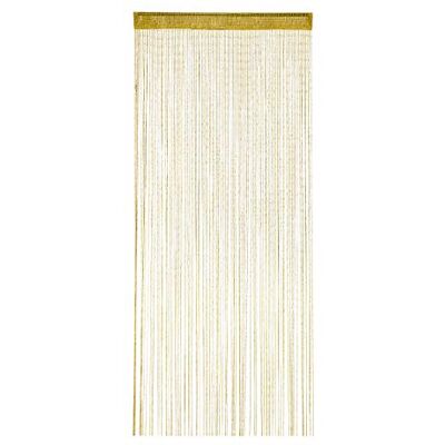 Relaxdays Tenda a Fili, Accorciabile, 90 x 245 cm, con Passante, per Porte e Finestre, Frange Divisorie, Separé, Oro Relaxdays Tenda a Fili, Accorciabile, 90 x 245 cm, con Passante, per Porte e Finestre, Frange Divisorie, Separé, Oro