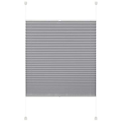 Deco Company , Tenda Plissettata fissabile, Opaca, Tutte Le Parti di Montaggio Incluse, EASYFIX plissè Rinforzato con Due Supporti di Controllo, Grigio, 110 x 130 cm (LxH) Deco Company , Tenda Plissettata fissabile, Opaca, Tutte Le Parti di Montaggio Incluse, EASYFIX plissè Rinforzato con Due Supporti di Controllo, Grigio, 110 x 130 cm (LxH)