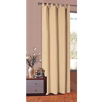 Gardinenbox Tenda Opaca, Tinta Unita, con Passanti, Realizzata in Raso e Microfibra, cod. prod. , Sabbia, 175 x 140 cm Gardinenbox Tenda Opaca, Tinta Unita, con Passanti, Realizzata in Raso e Microfibra, cod. prod. , Sabbia, 175 x 140 cm