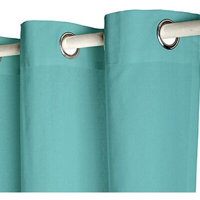TODAY Tenda con occhielli, in poliestere, 140 x 260 cm, verde acqua TODAY Tenda con occhielli, in poliestere, 140 x 260 cm, verde acqua