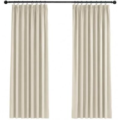 Deconovo Tende Oscuranti per Interni con Fettuccia, 2 Pannelli, 140x175 cm Termiche Isolanti, 3 Modi di Montaggio, Moderne ed Elegante, per Camera e Soggiorno, Certificato OEKO-TEX, Beige Chiaro Deconovo Tende Oscuranti per Interni con Fettuccia, 2 Pannelli, 140x175 cm Termiche Isolanti, 3 Modi di Montaggio, Moderne ed Elegante, per Camera e Soggiorno, Certificato OEKO-TEX, Beige Chiaro