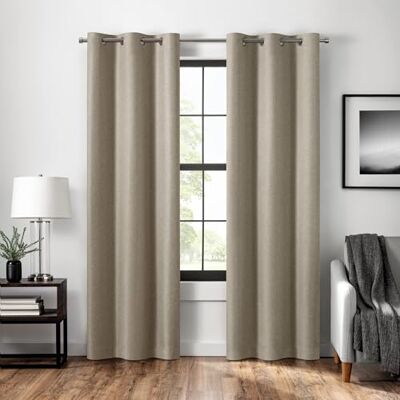 Eclipse Welwick Tenda oscurante per finestra a spina di pesce, con chiusura magnetica per camera da letto (1 pannello), 101,6 x 160 cm, colore: marrone chiaro Eclipse Welwick Tenda oscurante per finestra a spina di pesce, con chiusura magnetica per camera da letto (1 pannello), 101,6 x 160 cm, colore: marrone chiaro