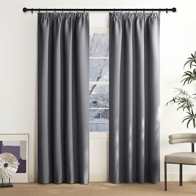 NICETOWN Tende oscuranti per binari, termiche, termoisolanti, set da 2 pezzi, 200 x 140 cm (A x L), impermeabili alla luce NICETOWN Tende oscuranti per binari, termiche, termoisolanti, set da 2 pezzi, 200 x 140 cm (A x L), impermeabili alla luce