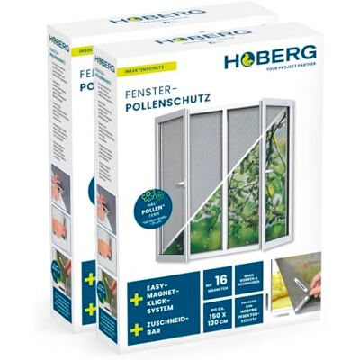 Rete Antinsetti e Pollini Hoberg con Magnete - Set da 2 - Rete Antiinsetti Rete Antinsetti e Pollini Hoberg con Magnete - Set da 2 - Rete Antiinsetti