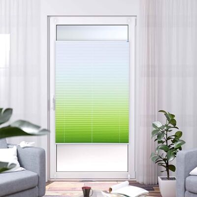Khome K-home Tenda plissettata Klemmfix, colore verde, 85 cm x 210 cm (larghezza x lunghezza) Khome K-home Tenda plissettata Klemmfix, colore verde, 85 cm x 210 cm (larghezza x lunghezza)