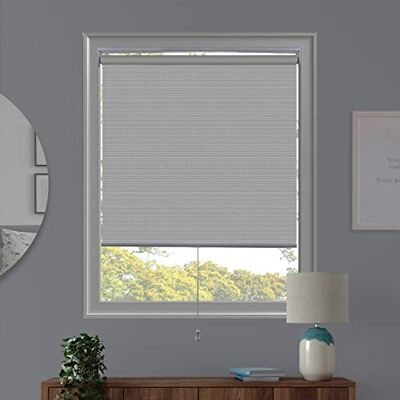 CHICOLOGY Tende a rullo, senza fili, tende per finestre, tende a rullo, per porte, tende filtranti la luce, bianco chantilly (solare), 71,1 x 182,9 cm CHICOLOGY Tende a rullo, senza fili, tende per finestre, tende a rullo, per porte, tende filtranti la luce, bianco chantilly (solare), 71,1 x 182,9 cm