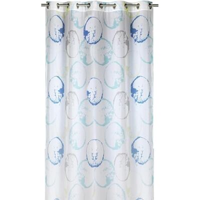 HomeMaison Tenda da sole in stile artistico con cerchi colorati 100% poliestere 8 occhielli tondi argento Tende per finestra soggiorno camera da letto 135 x 250 cm blu HomeMaison Tenda da sole in stile artistico con cerchi colorati 100% poliestere 8 occhielli tondi argento Tende per finestra soggiorno camera da letto 135 x 250 cm blu