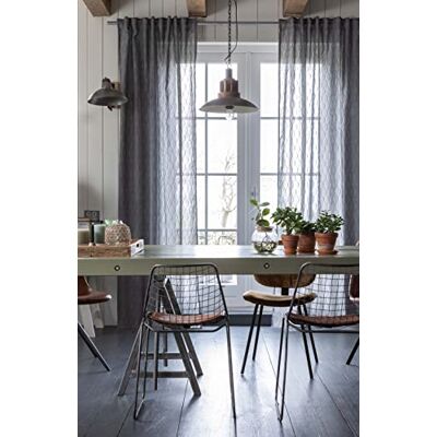Elbersdrucke Hometime 07 Tenda con passanti nascosti, 255 x 140 cm, per soggiorno, camera da letto, cucina, corridoio, cameretta dei bambini, colore: grigio Elbersdrucke Hometime 07 Tenda con passanti nascosti, 255 x 140 cm, per soggiorno, camera da letto, cucina, corridoio, cameretta dei bambini, colore: grigio