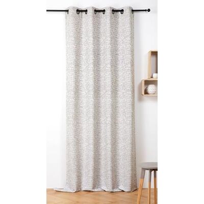 Linder Tenda con motivo ispirato Tweeds inglese, stile rustico, finitura occhielli canna di fucile – Colore marrone ebano e bianco, dimensioni 140 x 240 cm, 89% poliestere, 11% lino, collezione Harris Linder Tenda con motivo ispirato Tweeds inglese, stile rustico, finitura occhielli canna di fucile – Colore marrone ebano e bianco, dimensioni 140 x 240 cm, 89% poliestere, 11% lino, collezione Harris