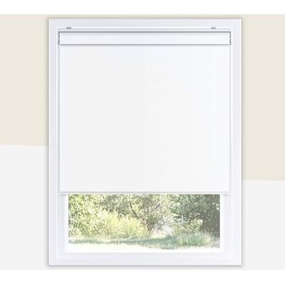 CHICOLOGY Tende a rullo, persiane per finestre, tende da finestra per la casa, tapparelle, trattamenti finestre, persiane per finestre senza fili, tende per porte, Byssus bianco (oscuramento), 21" L x CHICOLOGY Tende a rullo, persiane per finestre, tende da finestra per la casa, tapparelle, trattamenti finestre, persiane per finestre senza fili, tende per porte, Byssus bianco (oscuramento), 21" L x