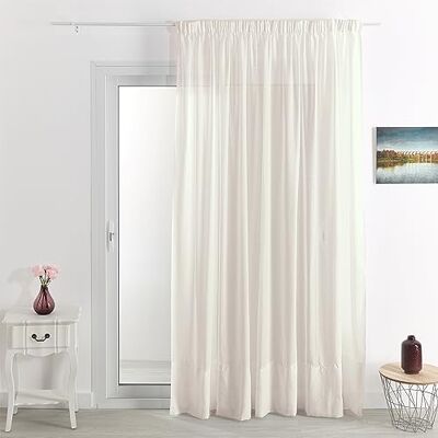 HOME MAISON - Cortina Transparente Lisa e Chumbo - 240x240 cm HOME MAISON - Cortina Transparente Lisa e Chumbo - 240x240 cm