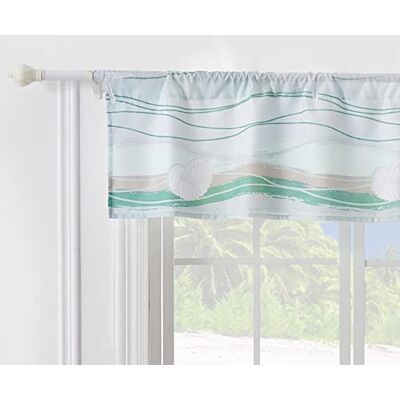 Greenland Home Fashions Greenland Home Maui Mantovana per finestra, 40,6 cm L Greenland Home Fashions Greenland Home Maui Mantovana per finestra, 40,6 cm L