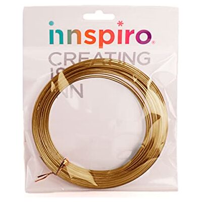 INNSPIRO Filo alluminio magico piano oro forte 7,0x1,0 mm. 5 m. INNSPIRO Filo alluminio magico piano oro forte 7,0x1,0 mm. 5 m.